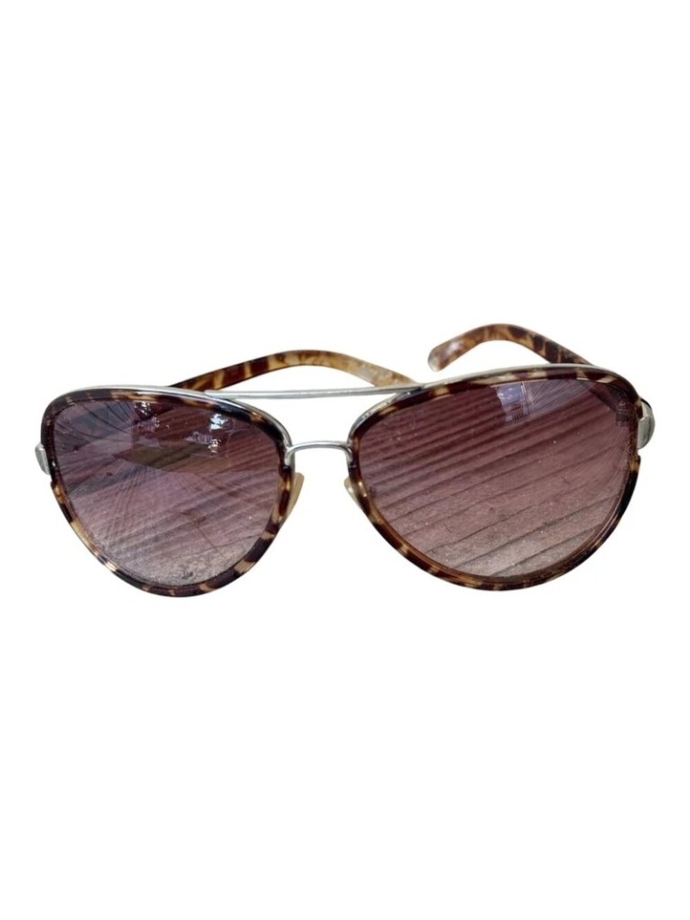 Brown Tortoise Women Aviator Large Sunglasses Gradient Lenses Oversize